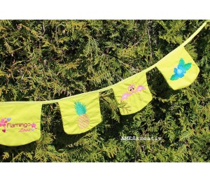 Stickserie - Flamingo Tropical